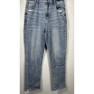 American Eagle Outfitters Women's Curvy Mom Jeans Size 16 Stretch High Rise